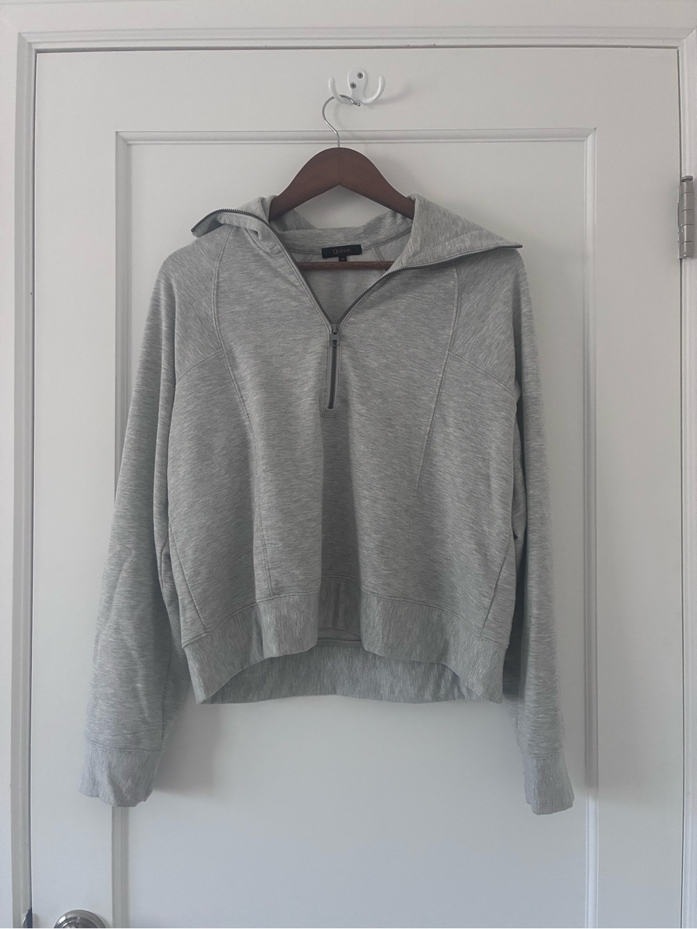 Light Gray Half-Zip Hoodie and Matching And Sweats Set